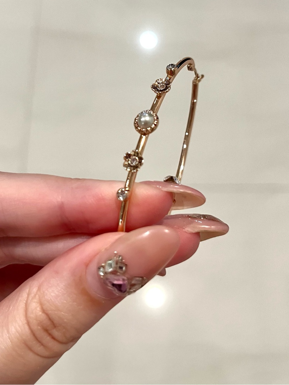 Coach Tea Rose Hoops - Picture 2 of 2